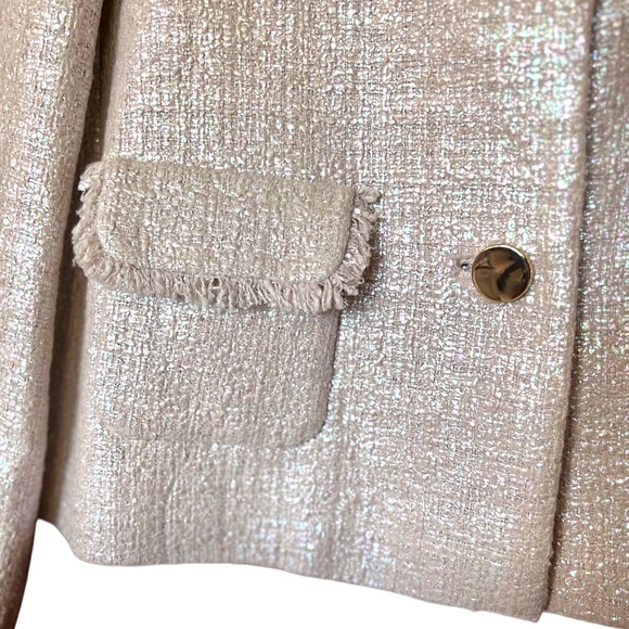 NWT RARE Kate Spade Aurora Borealis Vegas Collection Iridescent Tweed Jacket - Picture 7 of 9